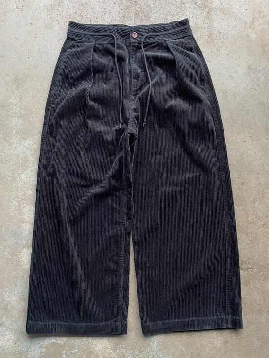 Converse Other - Converse Men's Wide Leg Corduroy Pants Size 29 Black Casual, Retro, Soft